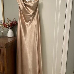 Birdy Grey - Kensie Dress- matte satin gold.